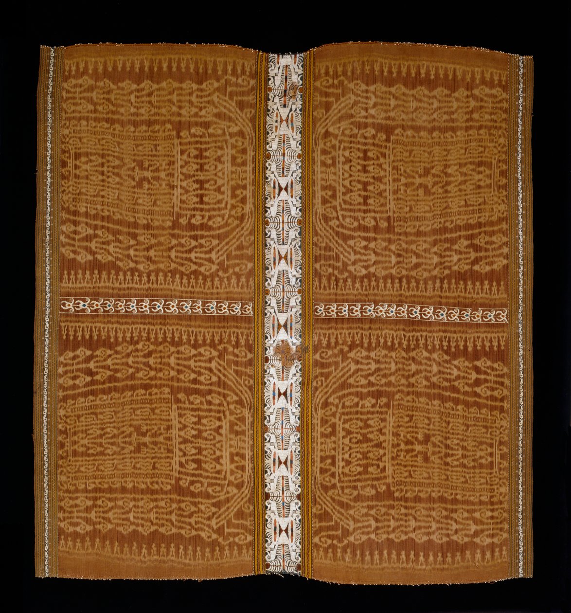 Saia Cerimonial, Sumatra (seda e algodão bordado) de Indonesian School