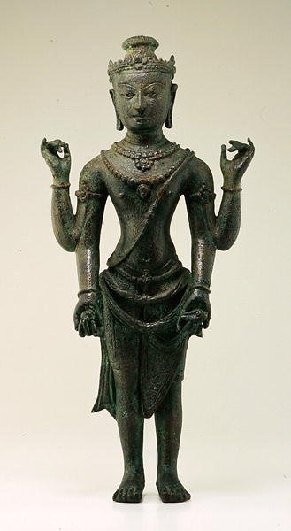 Figura de Vishnu, de Java (bronze) de Indonesian School
