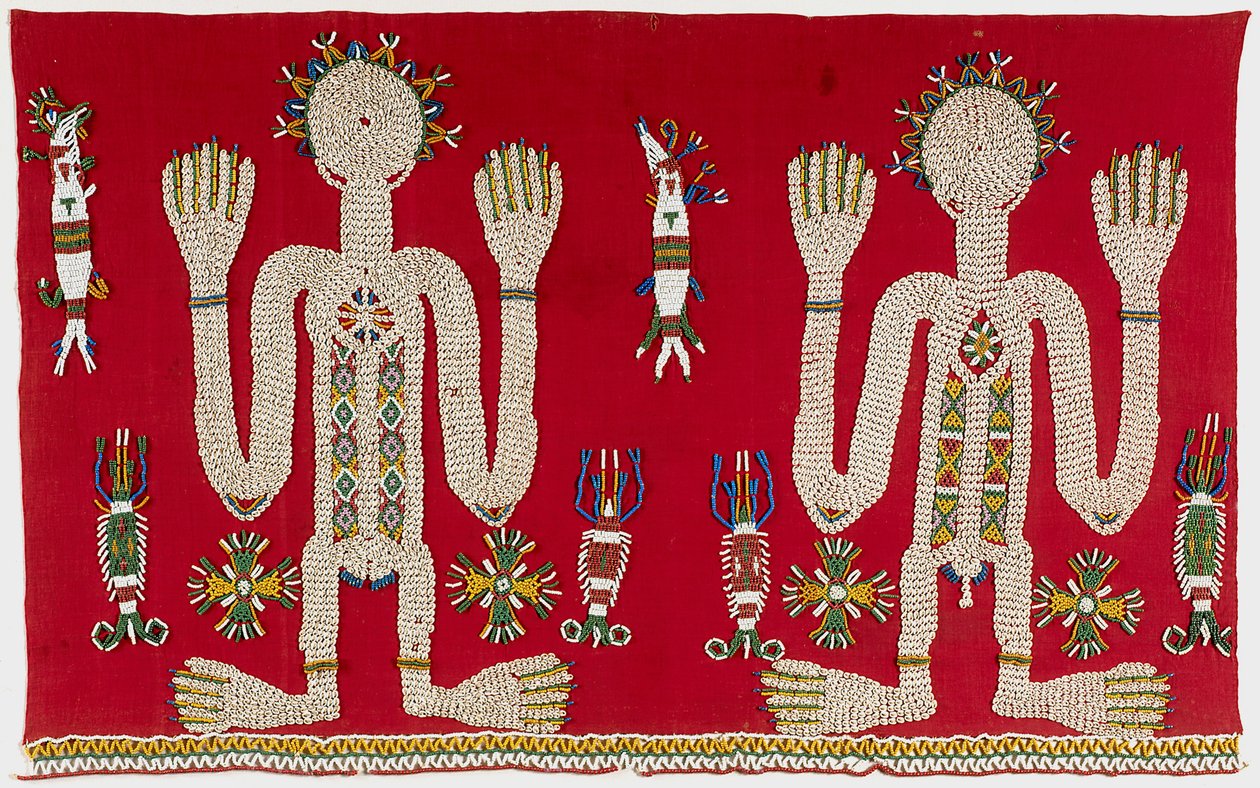 Saia Cerimonial de Mulher (Lau Hada) (tecido de algodão importado, conchas nassa, contas de vidro) de Indonesian School