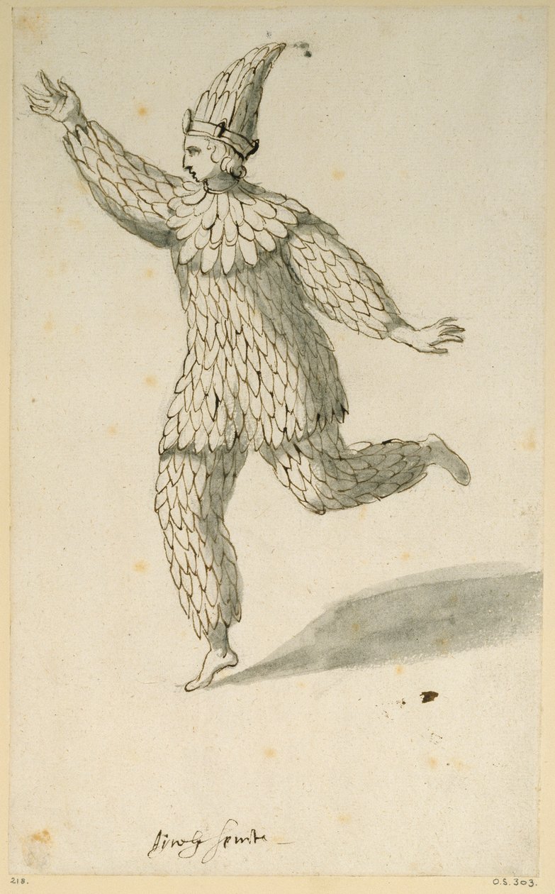 Um espírito arejado (caneta e tinta sobre papel) de Inigo Jones