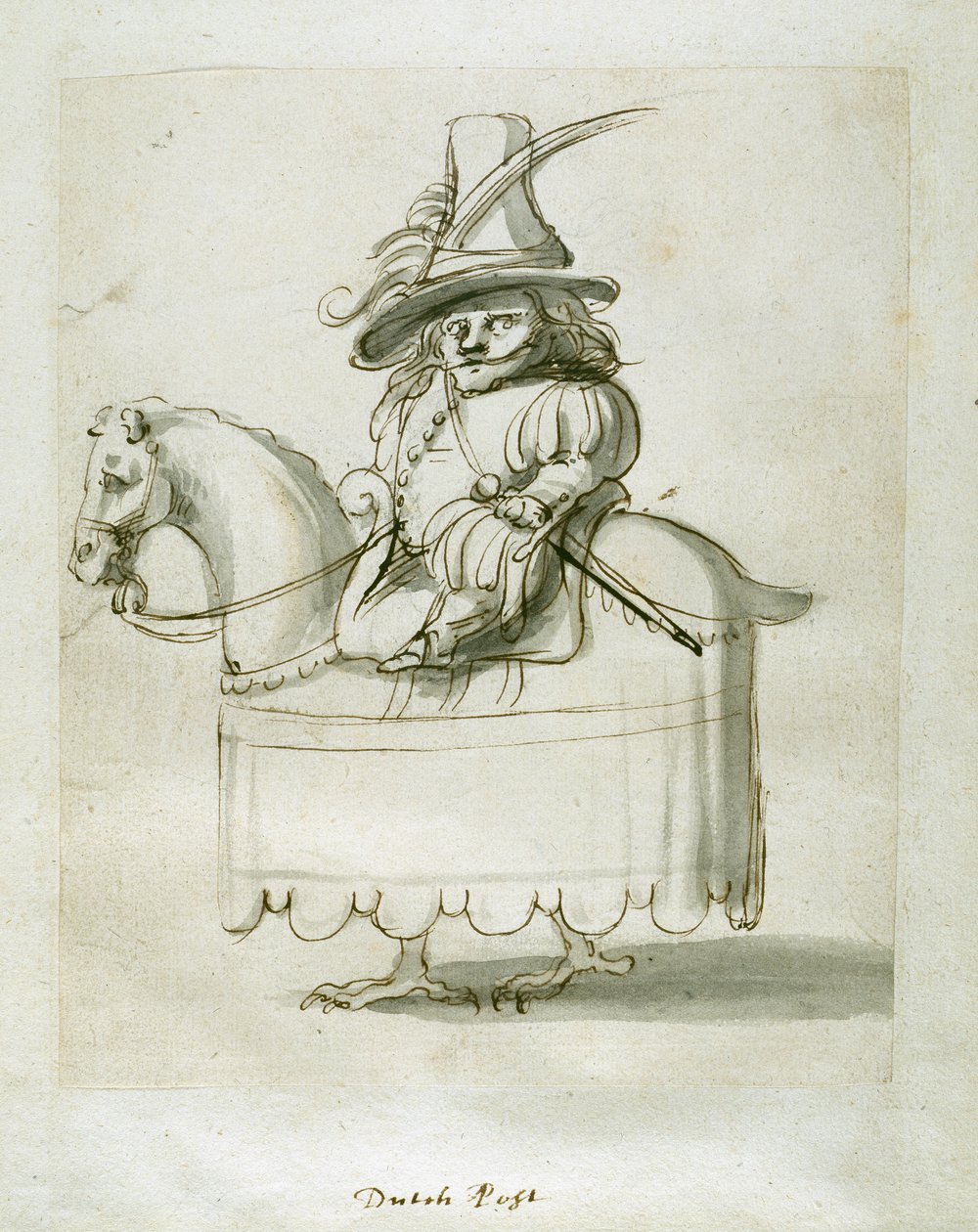 Página Holandesa (caneta e tinta sobre papel) de Inigo Jones