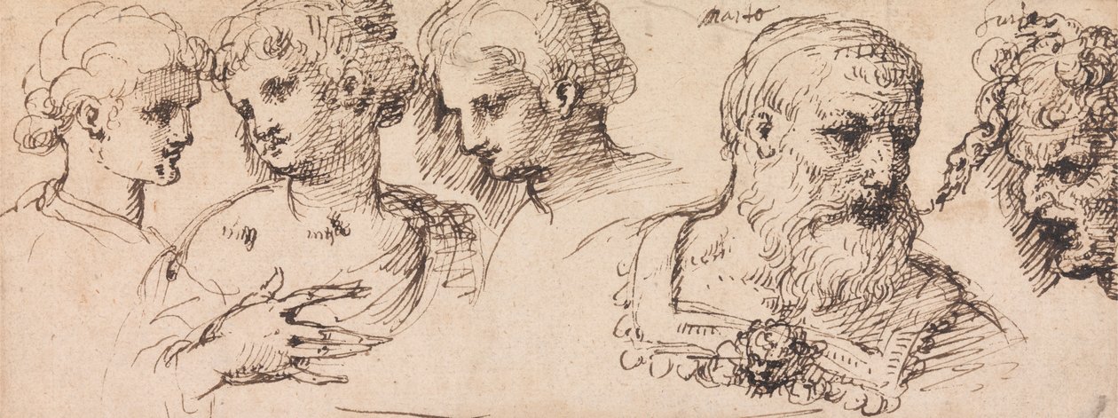 Cinco cabeças clássicas de Inigo Jones