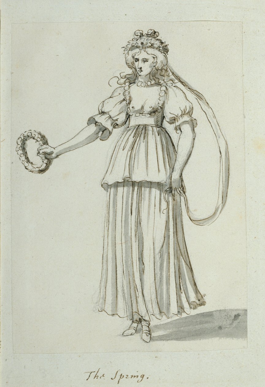 A mola (caneta e tinta sobre papel) de Inigo Jones
