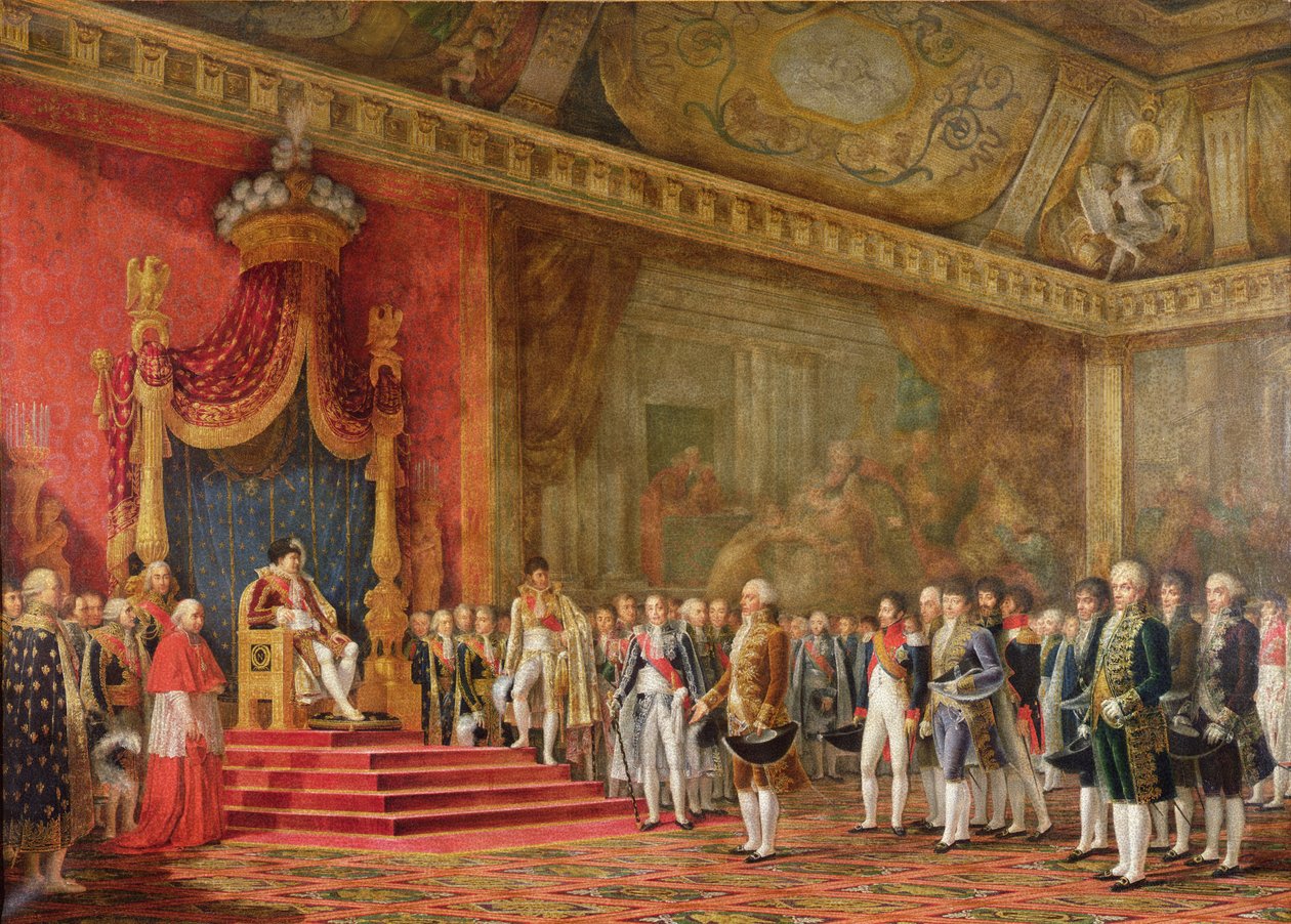 Napoleão (1769-1821) Recebendo a Delegação do Senado Romano, 16 de novembro de 1809 de Innocent Louis Goubaud