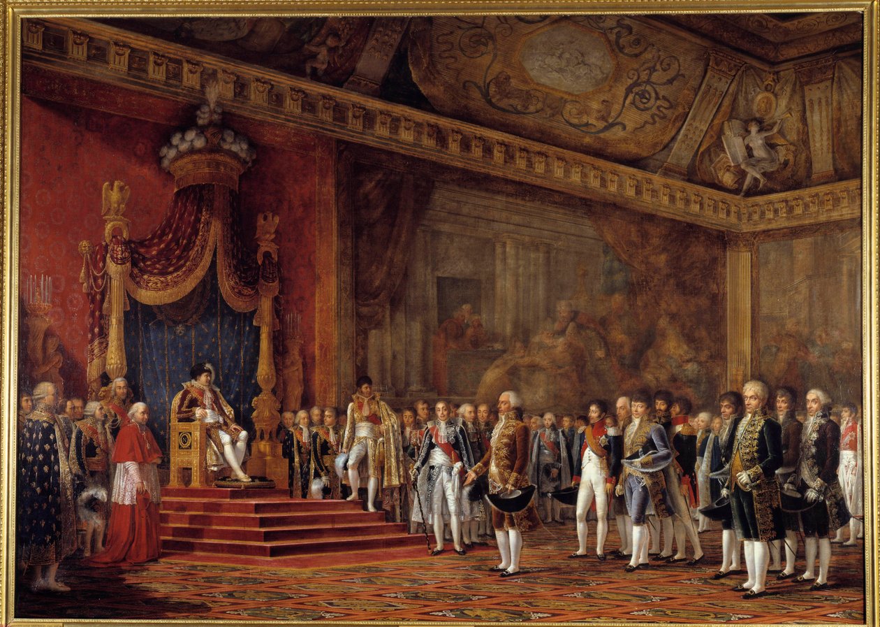 A Deputação do Senado Romano oferecendo homenagens ao Imperador Napoleão I na Sala do Trono do Palácio das Tuilerias, 16 de novembro de Innocent Louis Goubaud