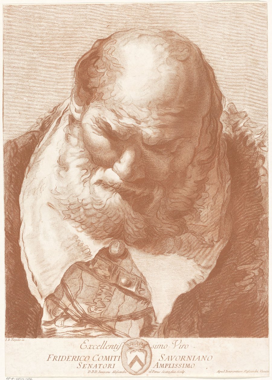 Portret van Fridericus Conde Savorniano de Innocente Alessandri