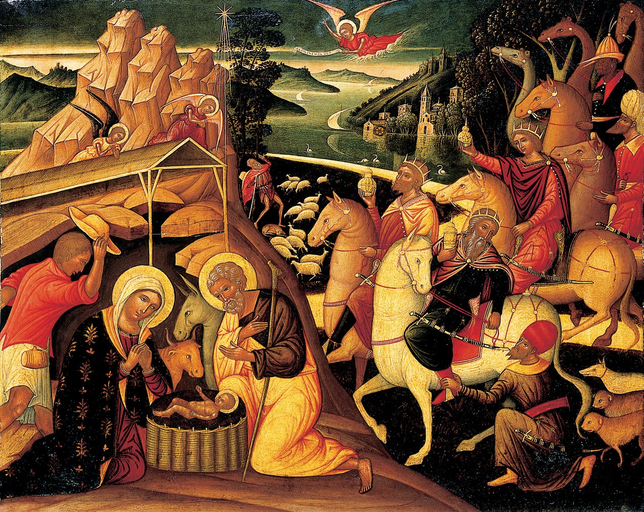 A Adoração dos Magos, 1500-25 de Ioannis Permeniates