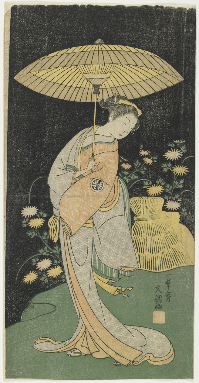 Segawa Kikunojo_l, final do século XVIII de Ippitsusai Bunchō