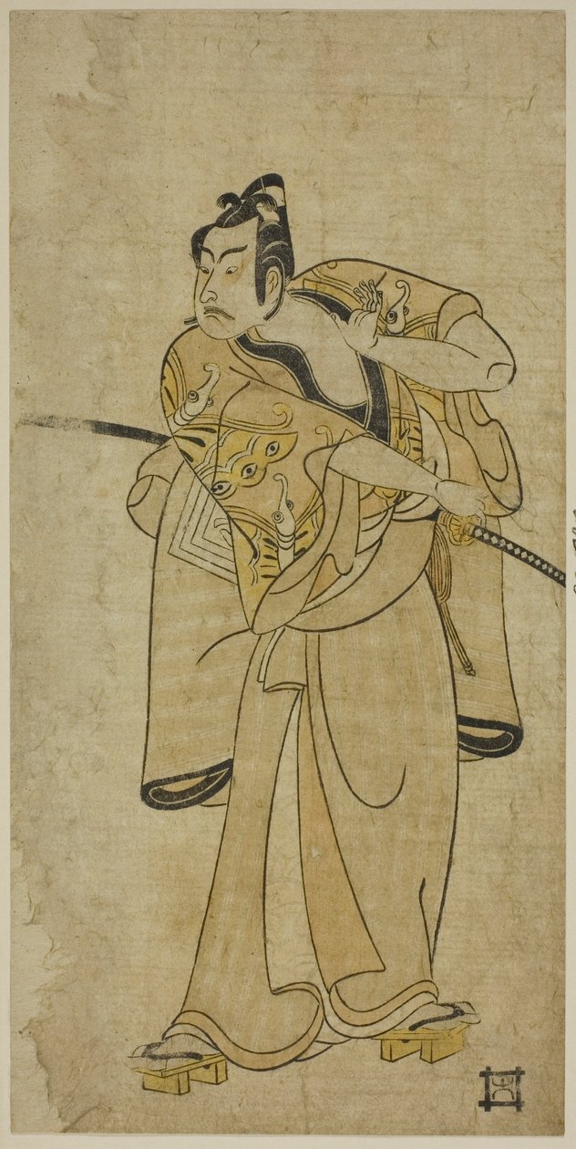O ator Ichikawa Yaozo II de Ippitsusai Bunchō