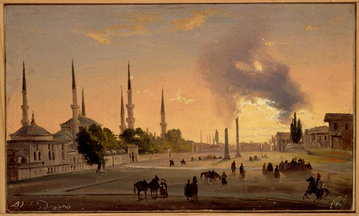 O Hipódromo de Constantinopla de Ippolito Caffi