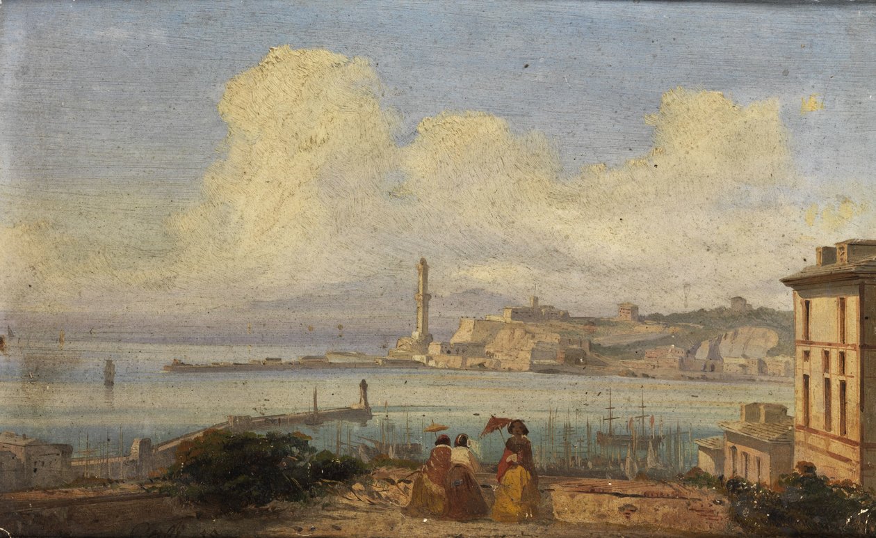 Baía de Génova de Ippolito Caffi