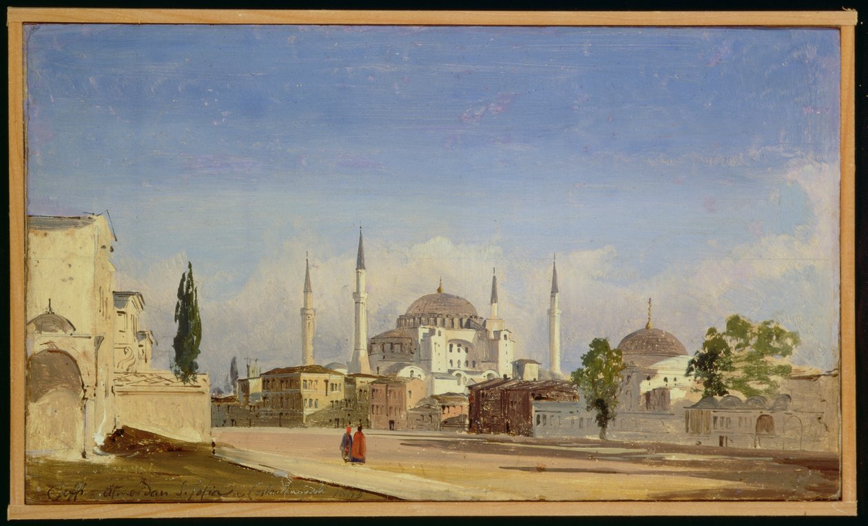 Santa Sofia, Constantinopla, 1843 de Ippolito Caffi