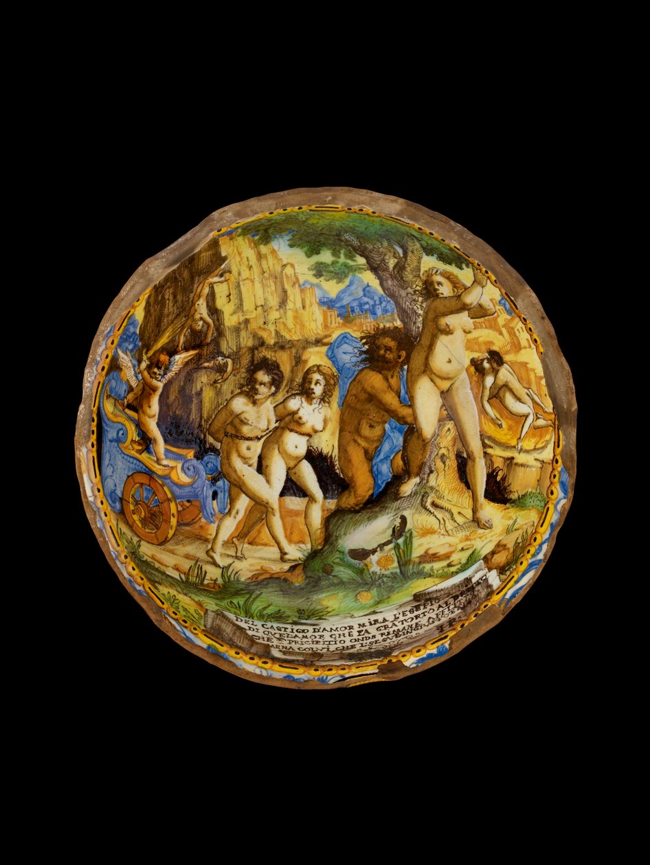 Tigela com o Castigo do Amor, c1660-1670 de Ippolito Rombaldoni