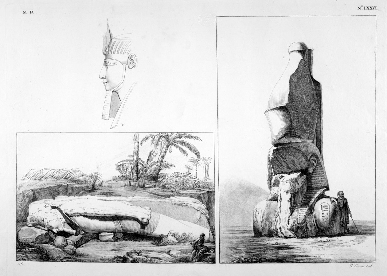 Memphis, Egito, século XIX de Ippolito Rosellini