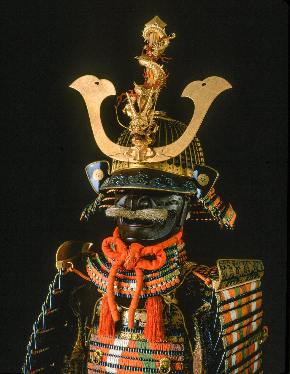 Samurai - armadura de mulher. Crista Vertical, Família Ikeda, Museu de Arte Hayashibara de Ira Block