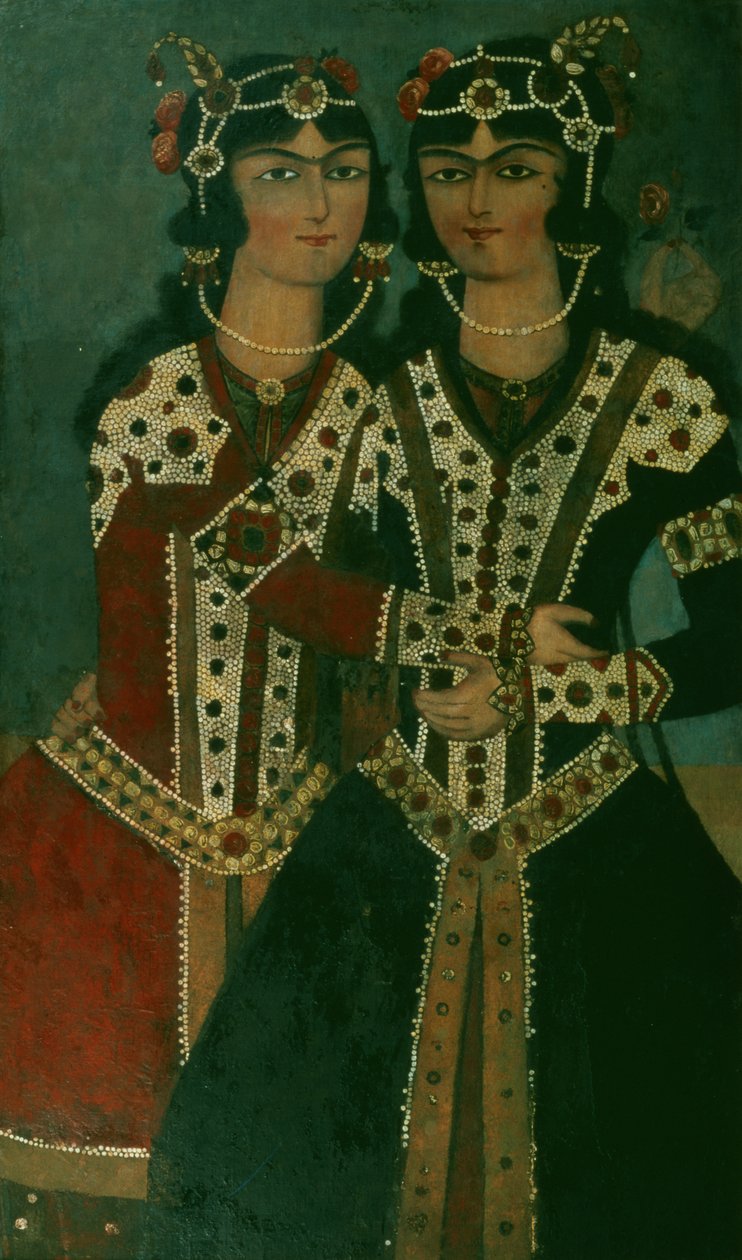 Retrato de gêmeos de Iranian School