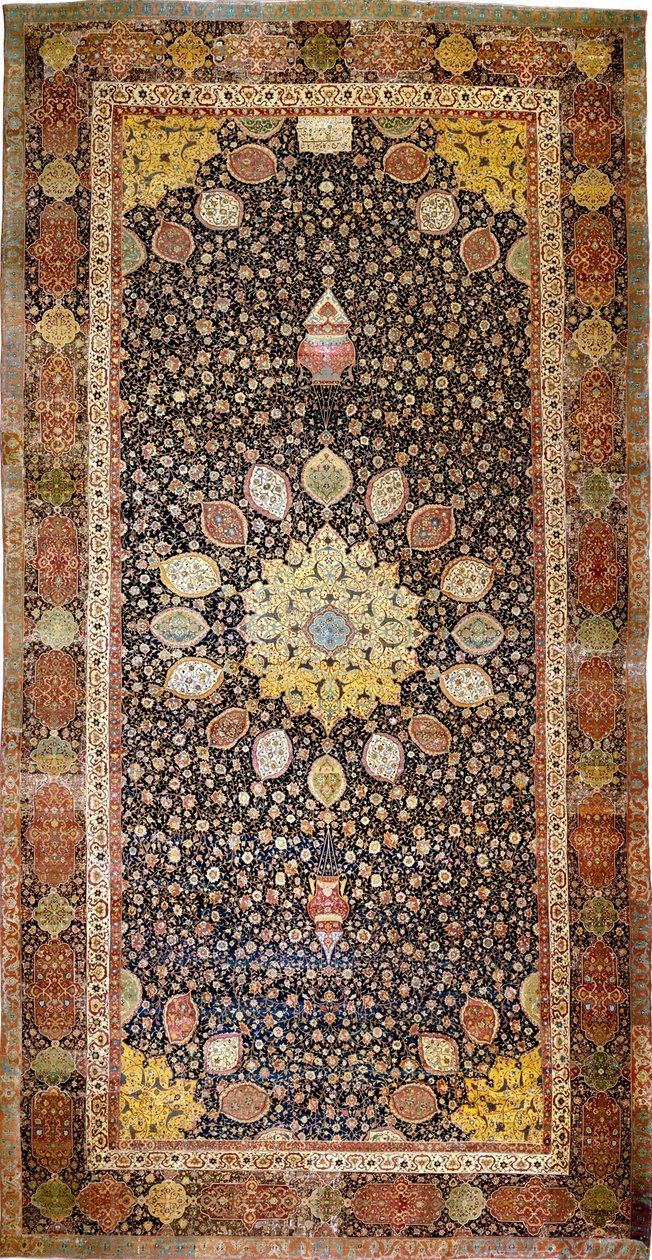O tapete de Ardabil, c.1540 de Iranian Master