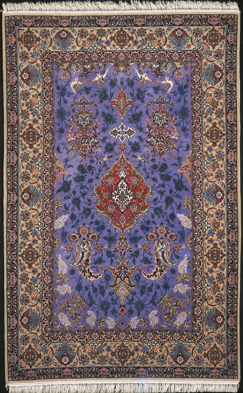 Grande plano de um tapete, Irão de Iranian School