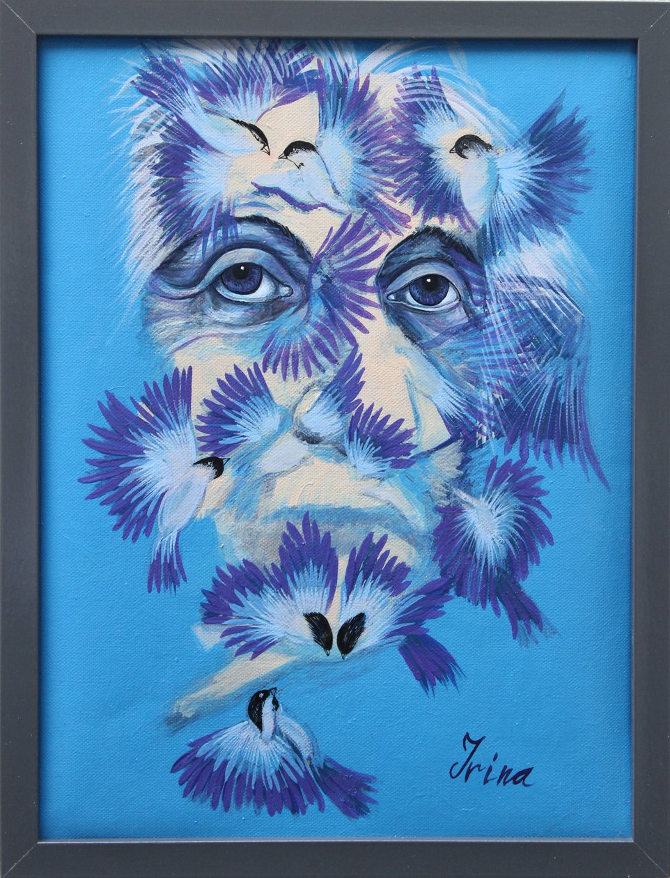 Albert Einstein e Chickadees, 2015 de Irina Corduban