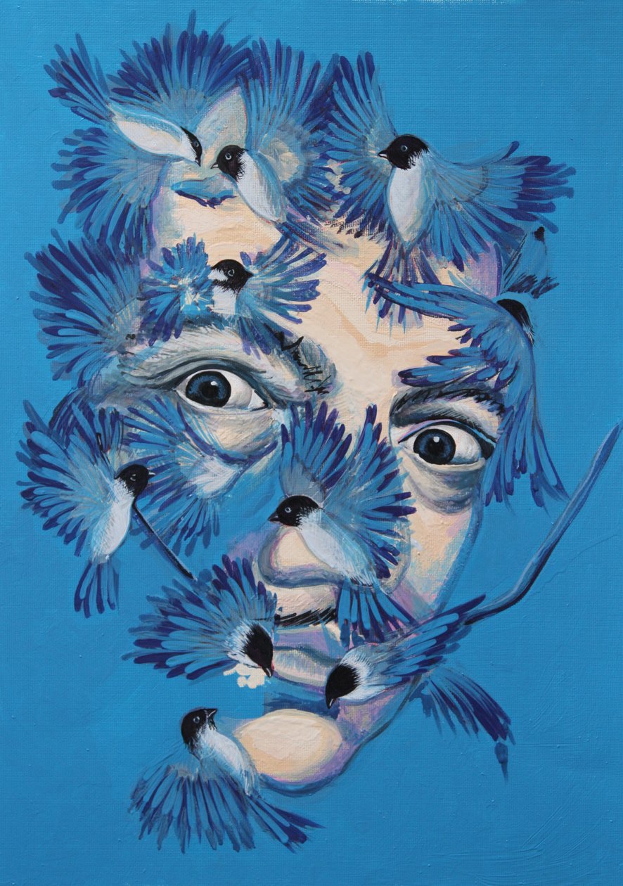 Dalí e Chickadees, 2015 de Irina Corduban