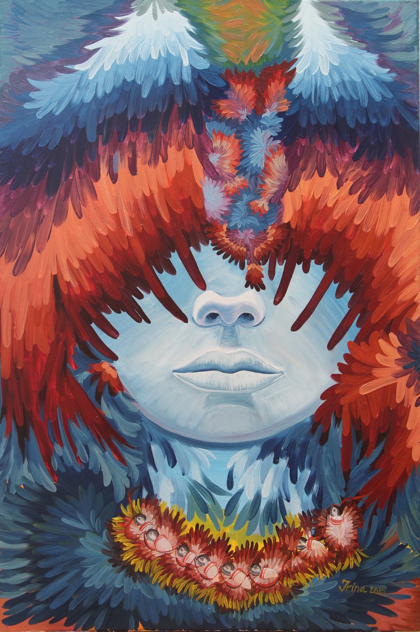 Chickadees sem pescoço, 2015 de Irina Corduban