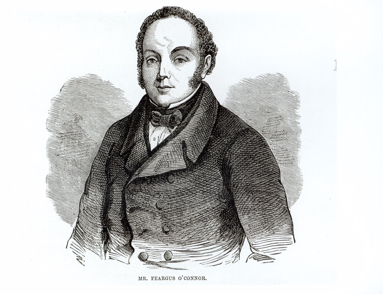 Retrato de Feargus O&39;Connor (1794-1855) Líder Chartista Irlandês de Irish School