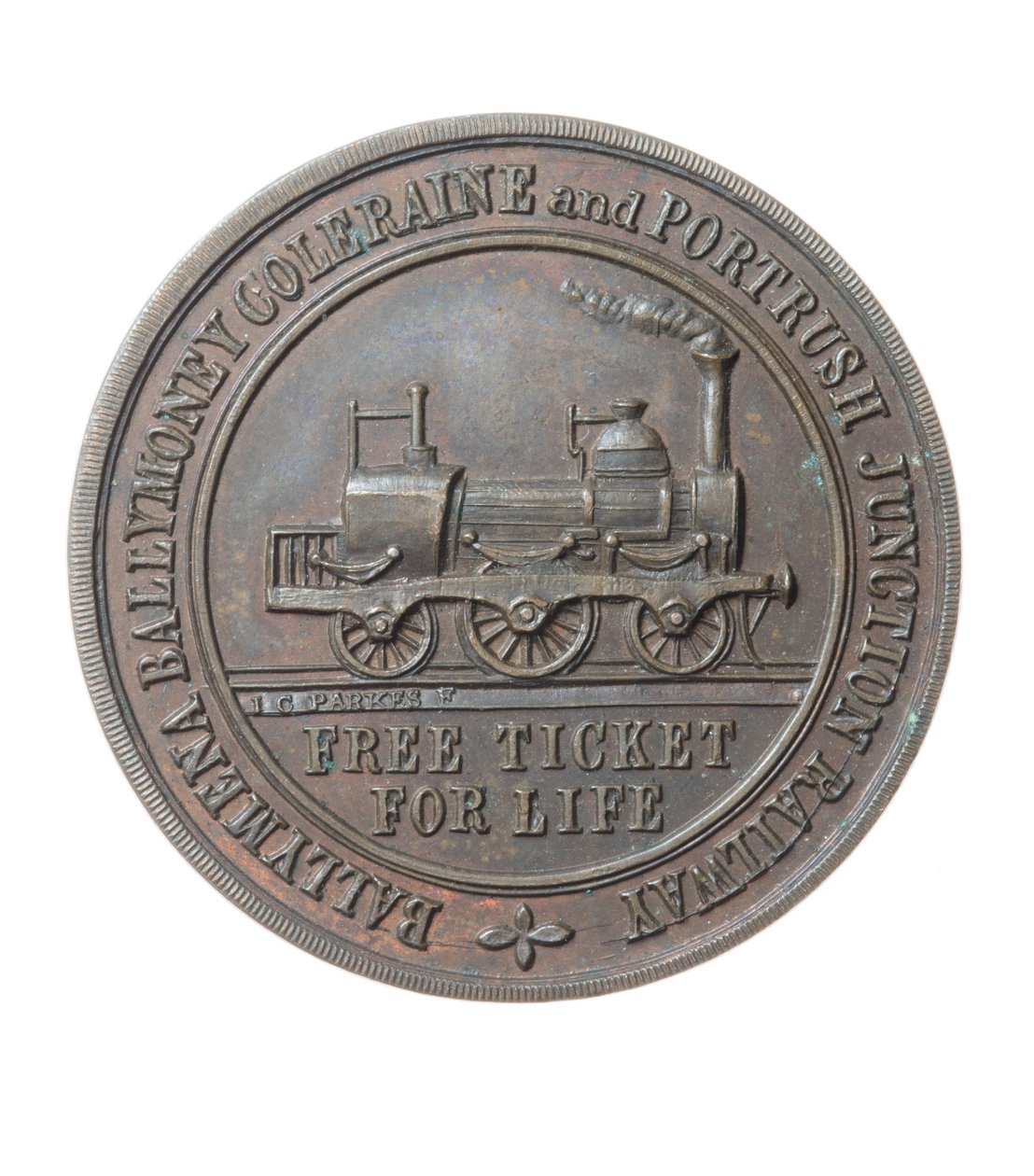 Passe de Director para a Ballymena, Ballymoney, Coleraine e Portrush Junction Railway, Irlanda de Irish School