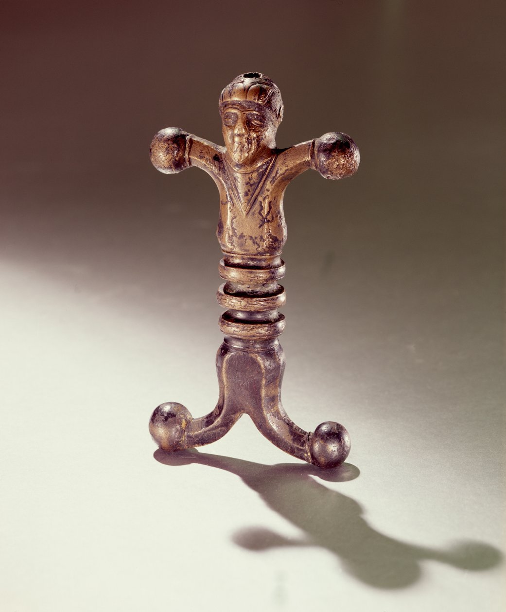 Punho da espada antropoide, da baía de Ballyshannon, Condado de Donegal (bronze) de Iron Age