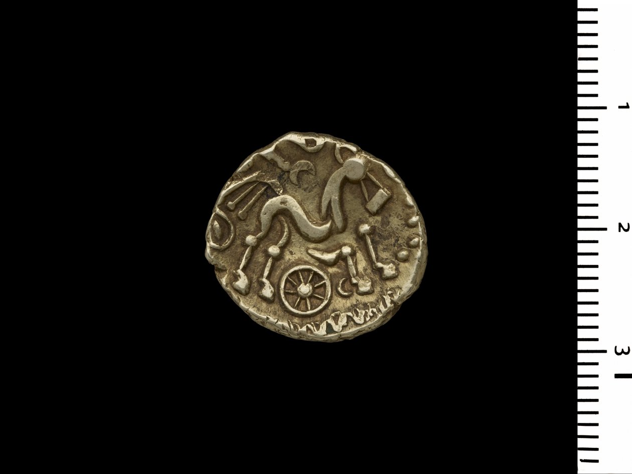 Moeda do Henley Hoard, c.50 BC (ouro) de Iron Age