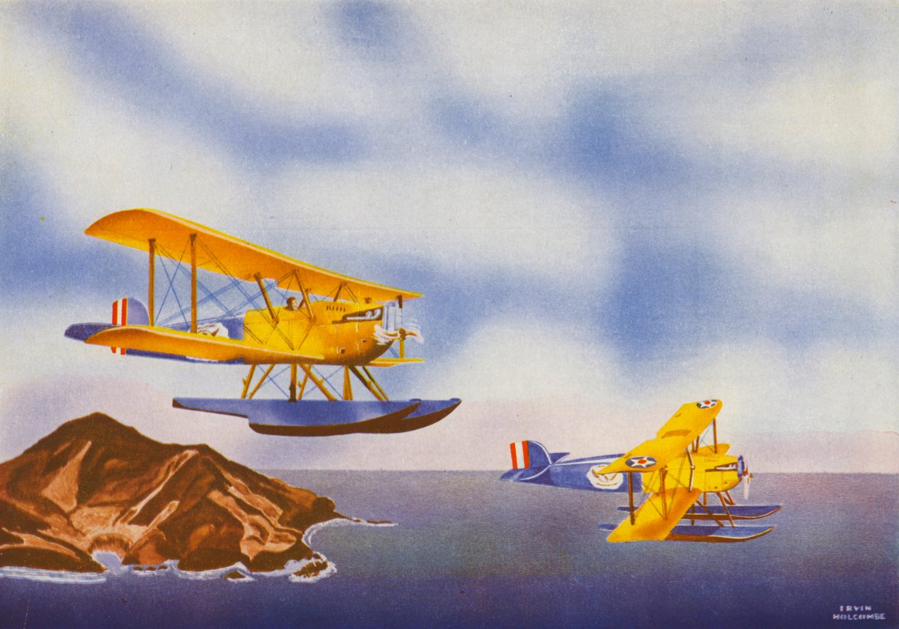 Douglas DWC (litografia a cores) de Irvin L. Holcombe