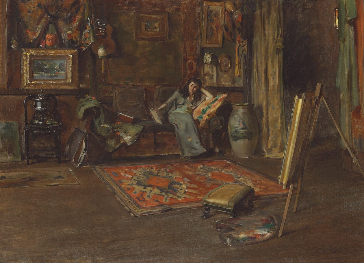 Interior do estúdio William Merritt Chase