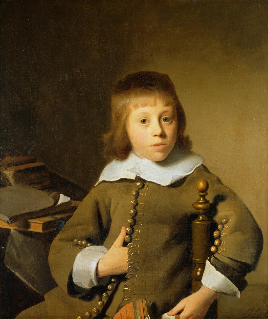 Retrato de um jovem rapaz de Isaac Luttichuys