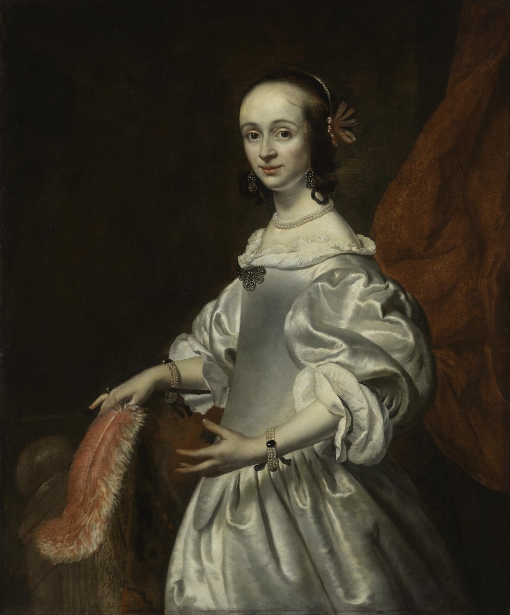 Retrato de uma jovem senhora de Isaac Luttichuys