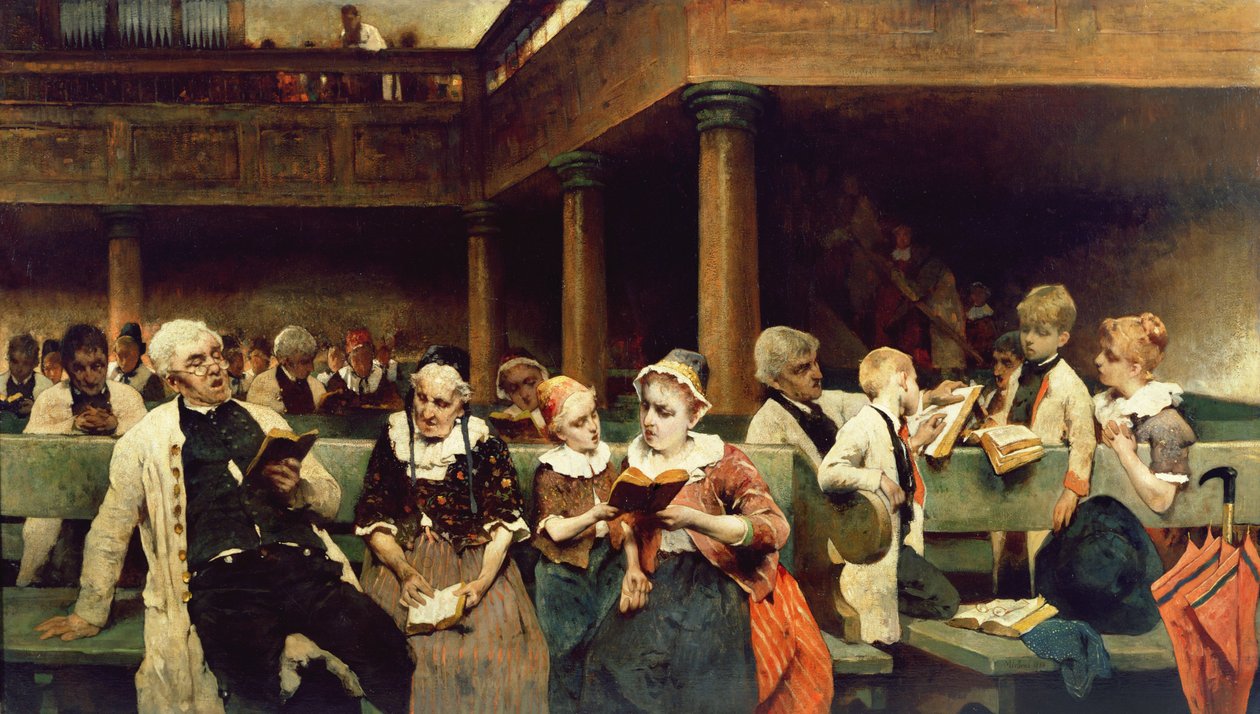 Aula da Escola Dominical de Isaac Mayer