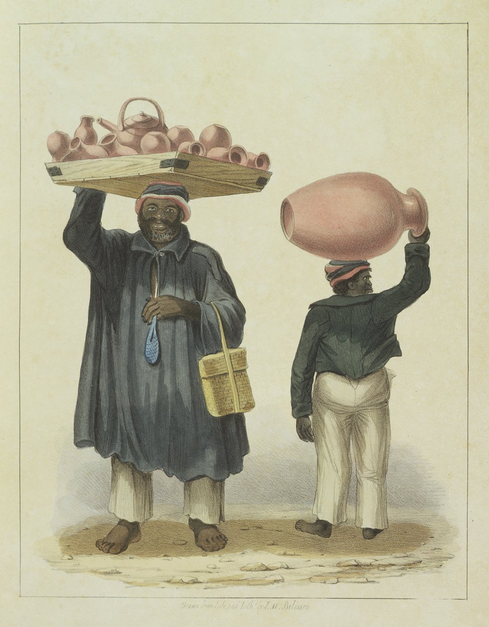 Lojas de garrafas de água, prato 9 de &39;Sketches of Character ...&39;, 1838 de Isaac Mendes Belisario
