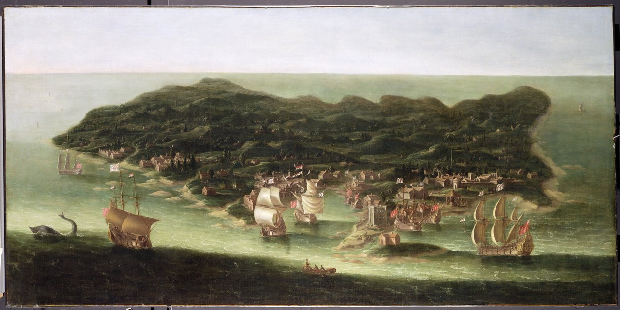 A ilha de Barbados, c.1694 de Isaac Sailmaker
