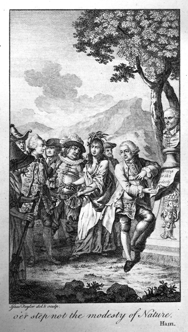Sobre o passo não a modéstia da natureza, 1770 de Isaac Taylor