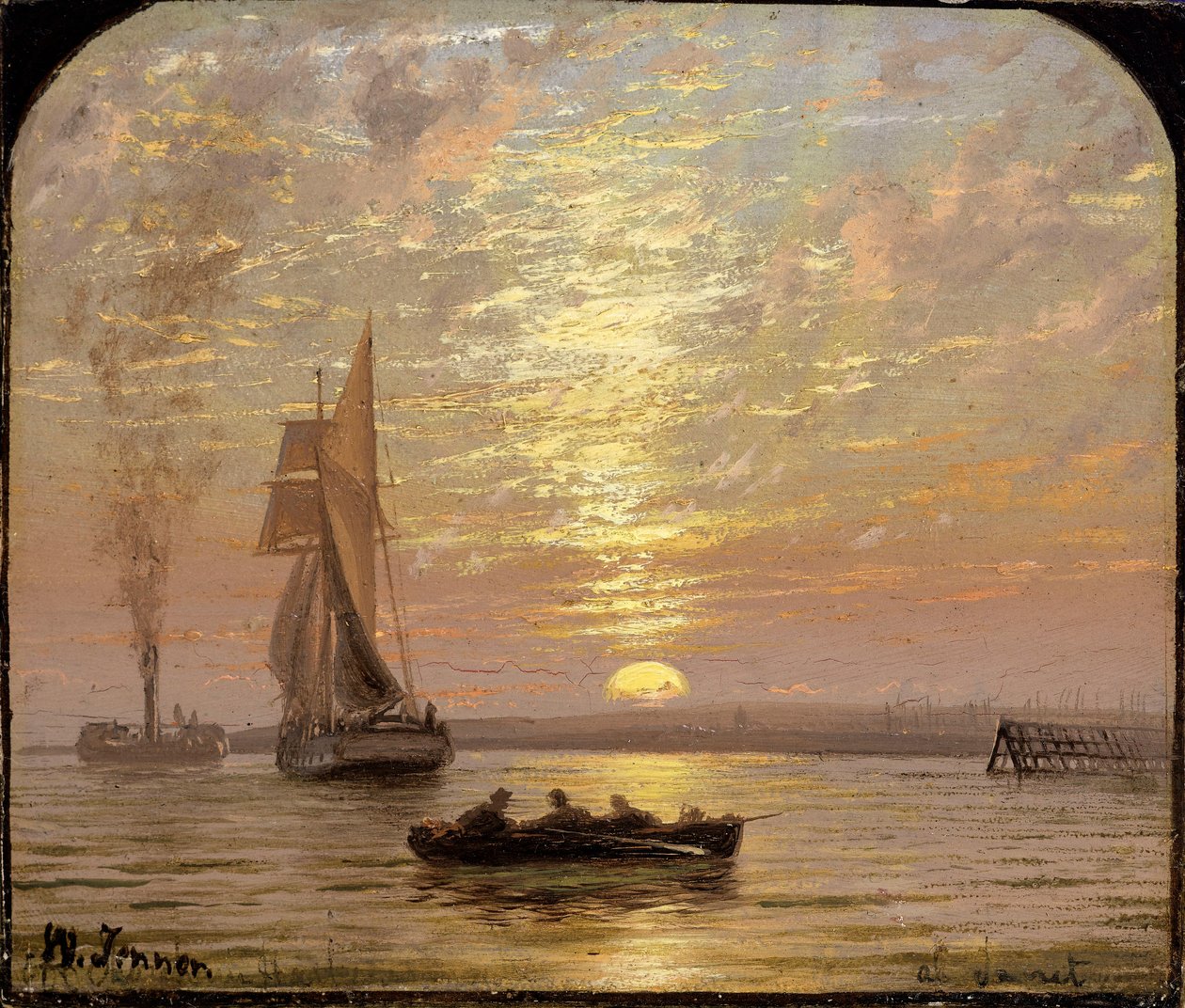 Ao pôr do sol, c.1875 de Isaac Walter Jenner