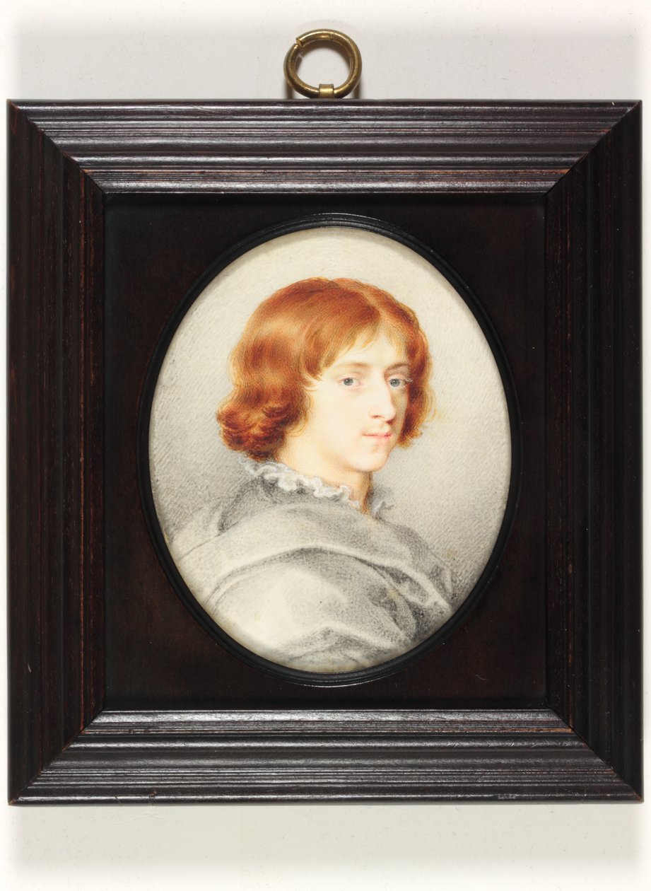 Um jovem cavalheiro tradicionalmente identificado como Isaac Oliver, o Jovem, o Filho do Pintor (aguarela em velino) de Isaac (attr. to) Oliver