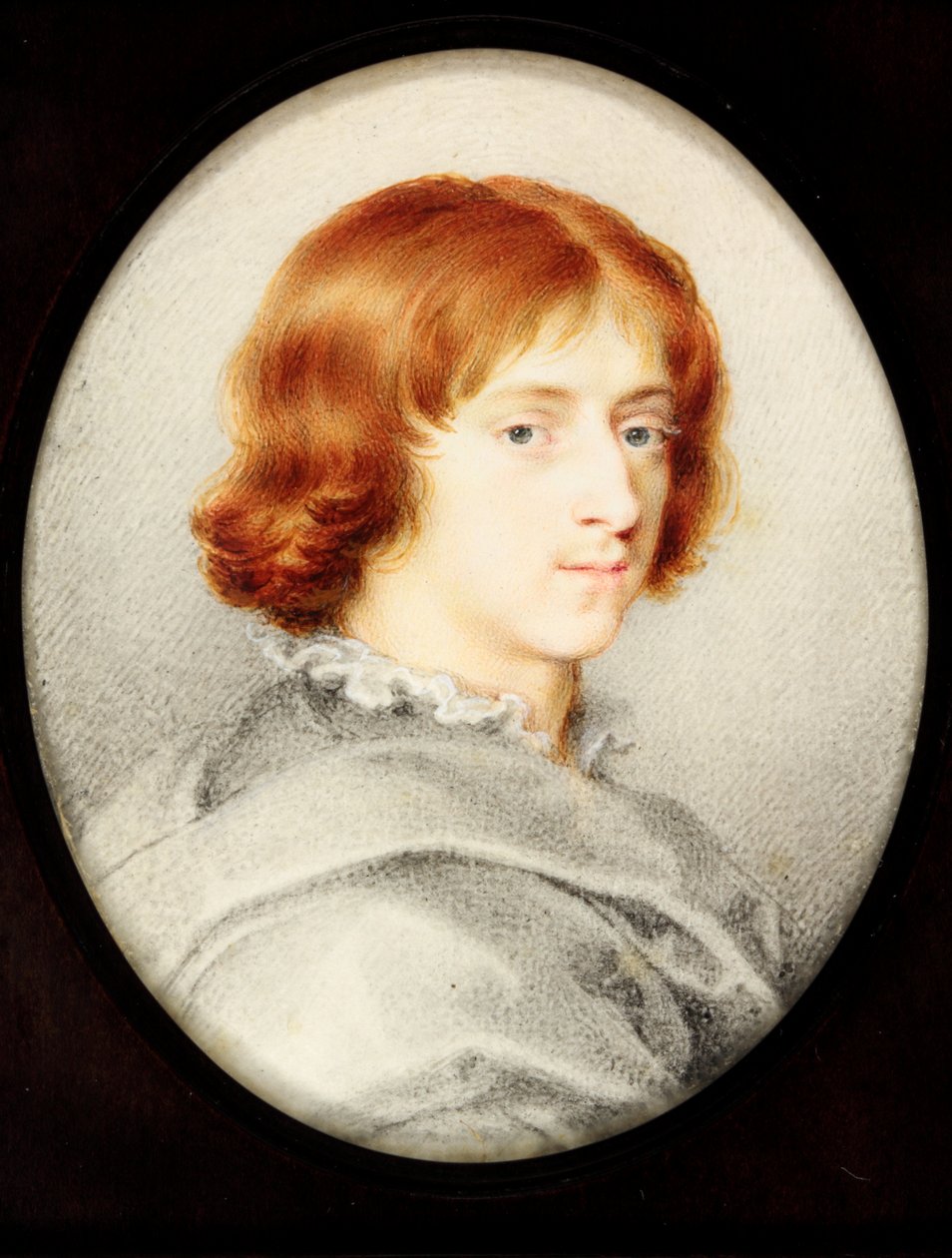 Um jovem cavalheiro tradicionalmente identificado como Isaac Oliver, o Jovem, o Filho do Pintor (aguarela em velino) de Isaac (attr. to) Oliver