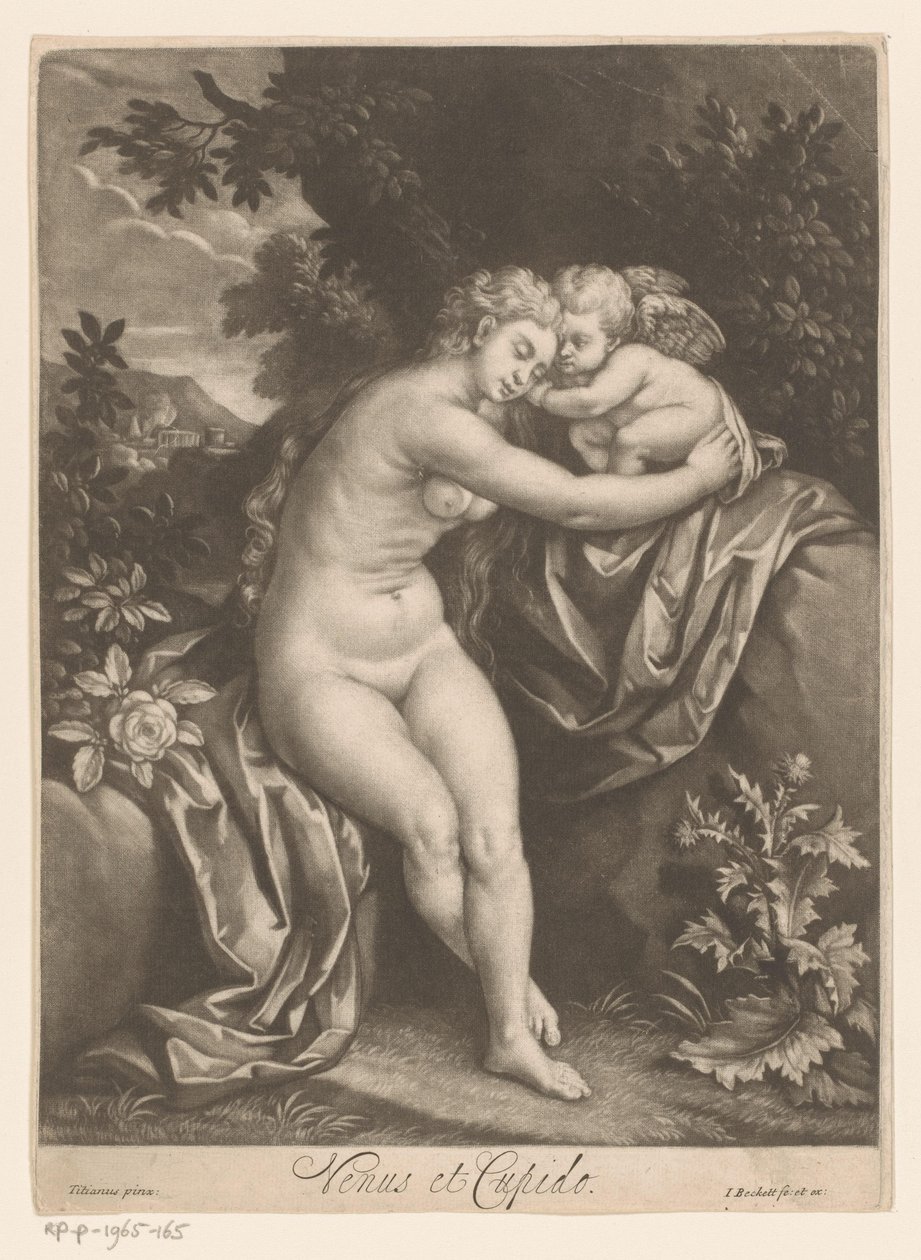 Vênus e Cupido Vênus e Cupido (título no objeto) de Isaac Beckett