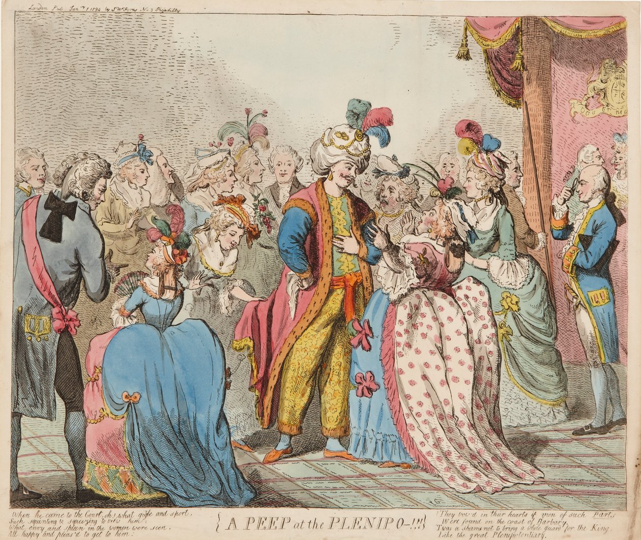 Um Peep no Plenipo de Isaac Cruikshank