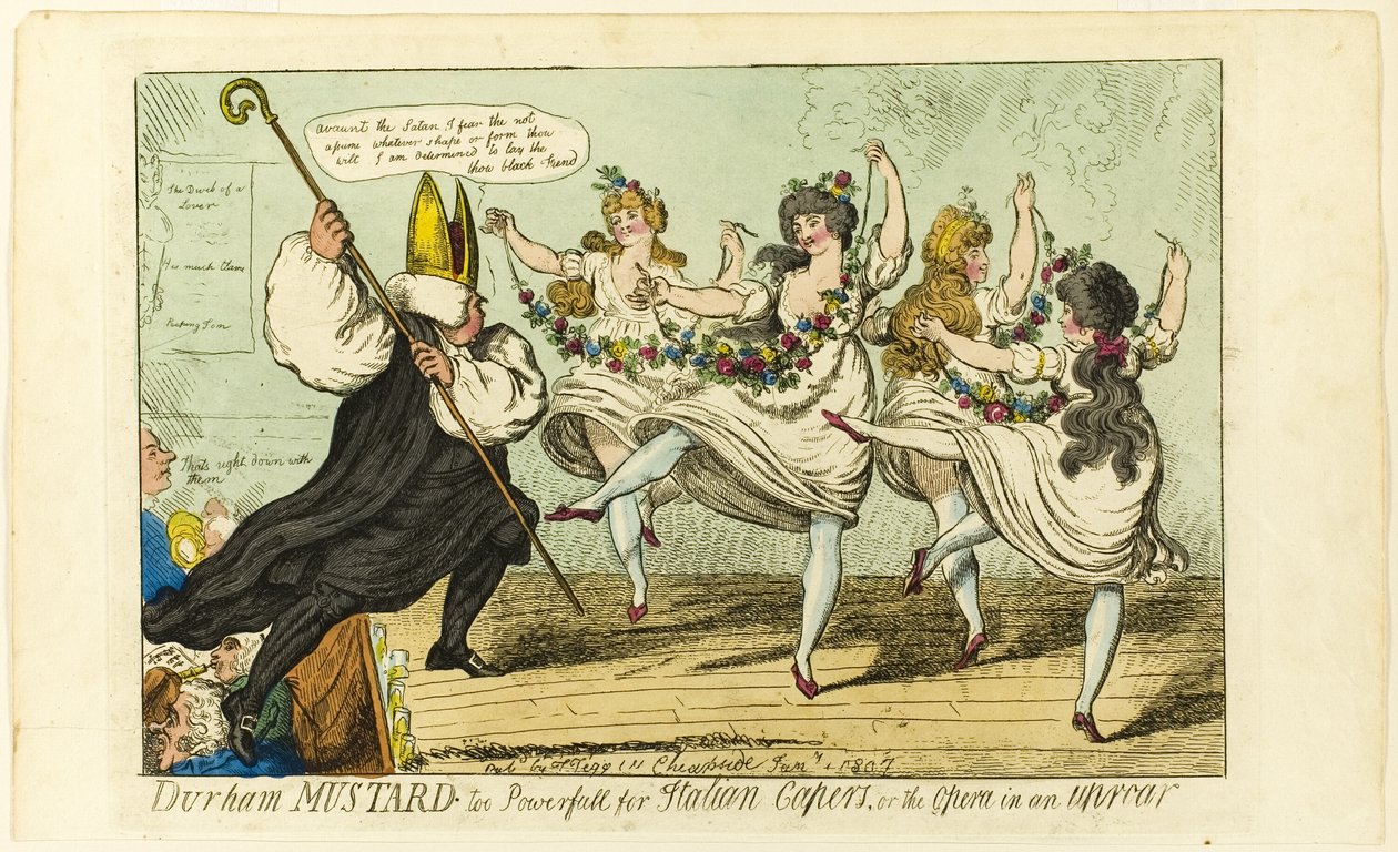 A mostarda de Durham é demasiado potente para as alcaparras italianas de Isaac Cruikshank