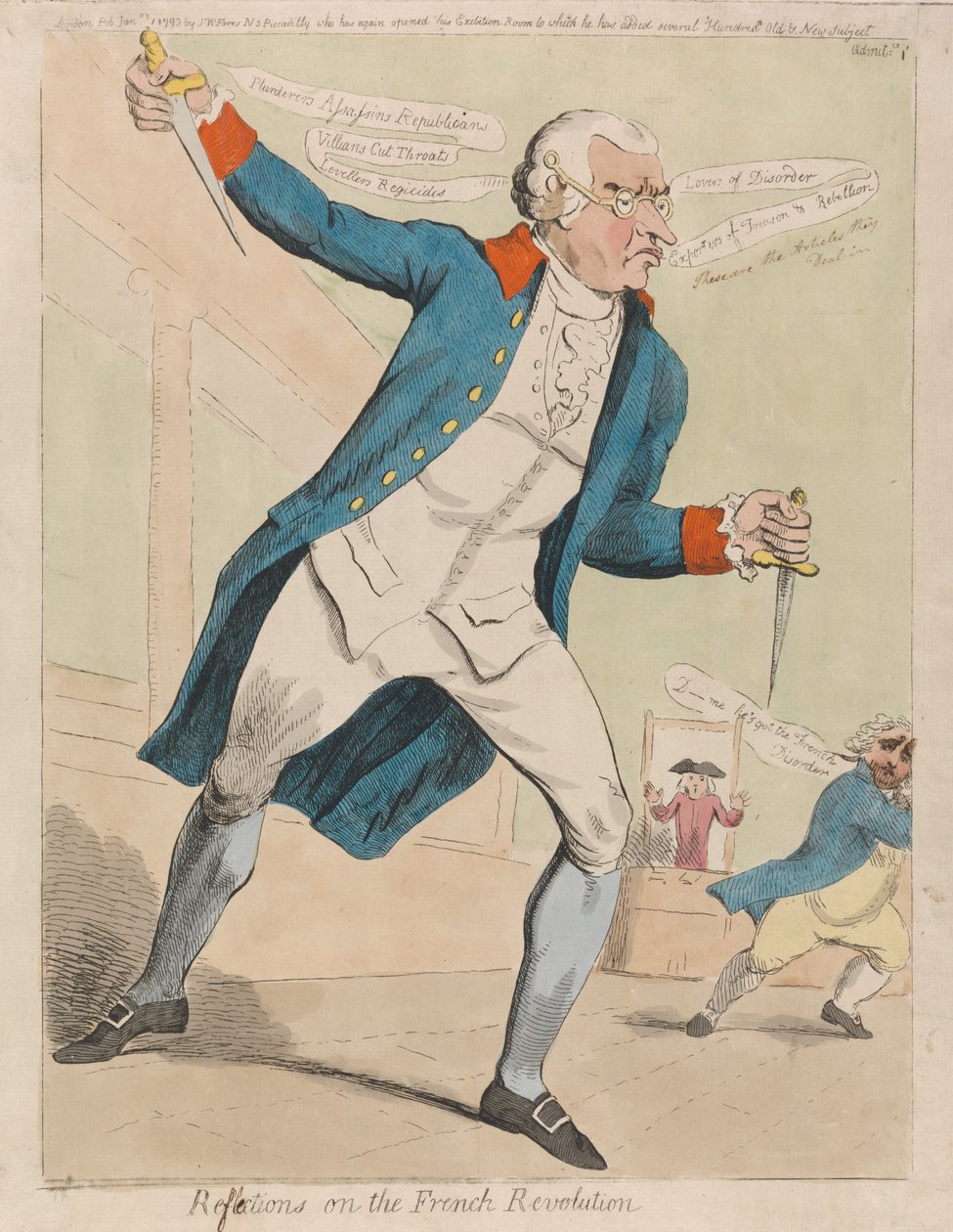 Reflexões sobre a Revolução Francesa de Isaac Cruikshank