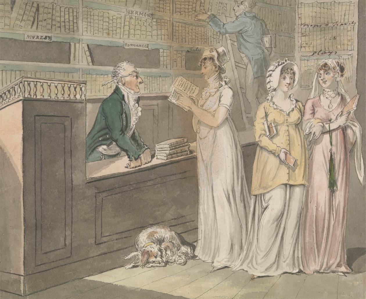 A Biblioteca de Empréstimos de Isaac Cruikshank