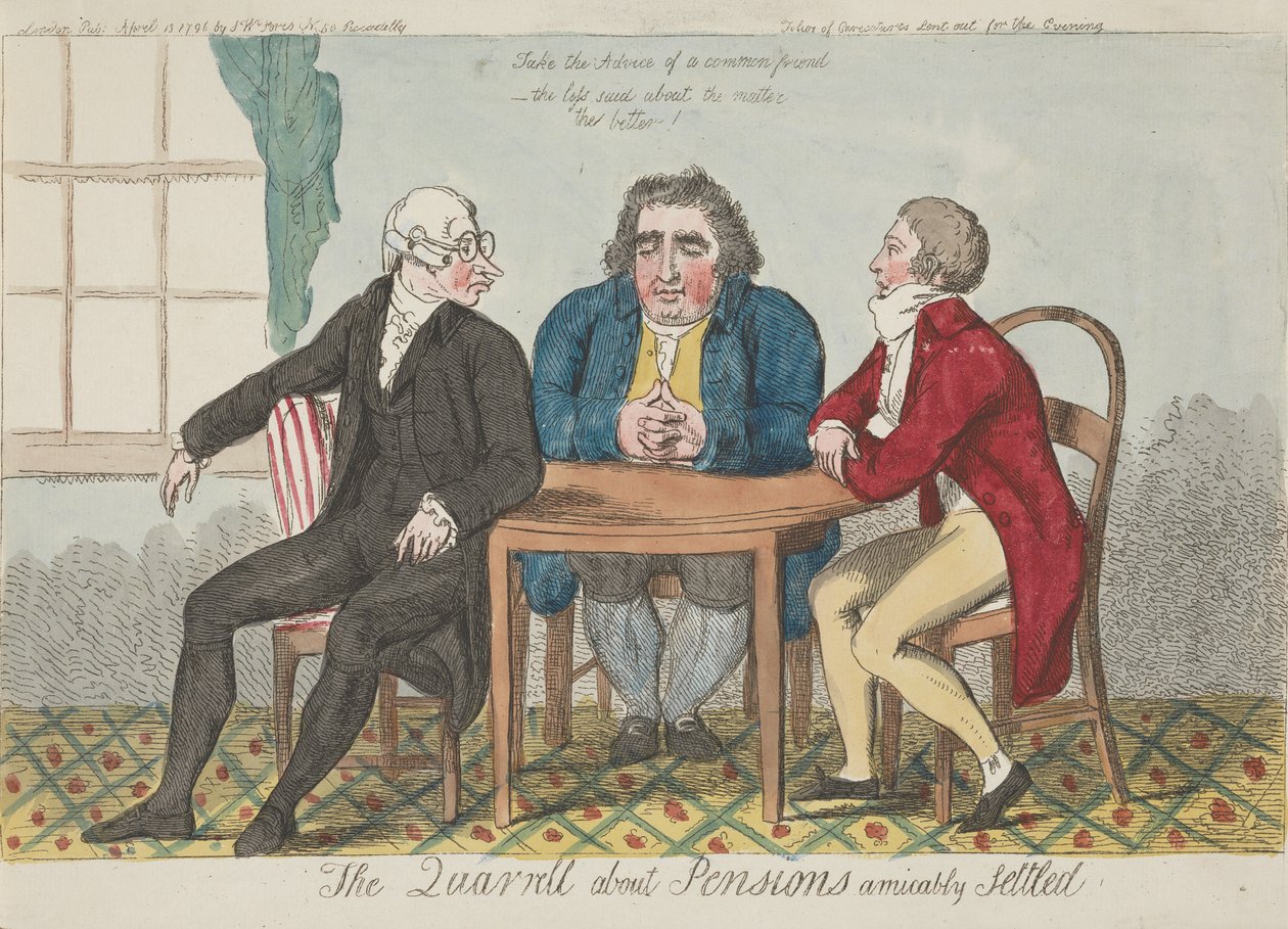 A disputa sobre pensões amigavelmente resolvida de Isaac Cruikshank