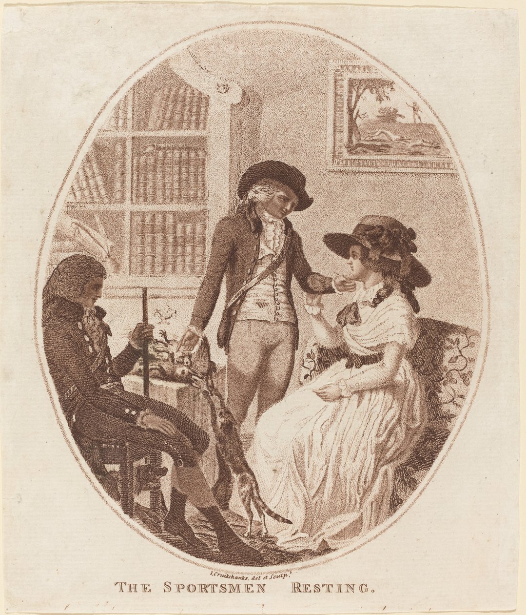 Os desportistas descansando de Isaac Cruikshank