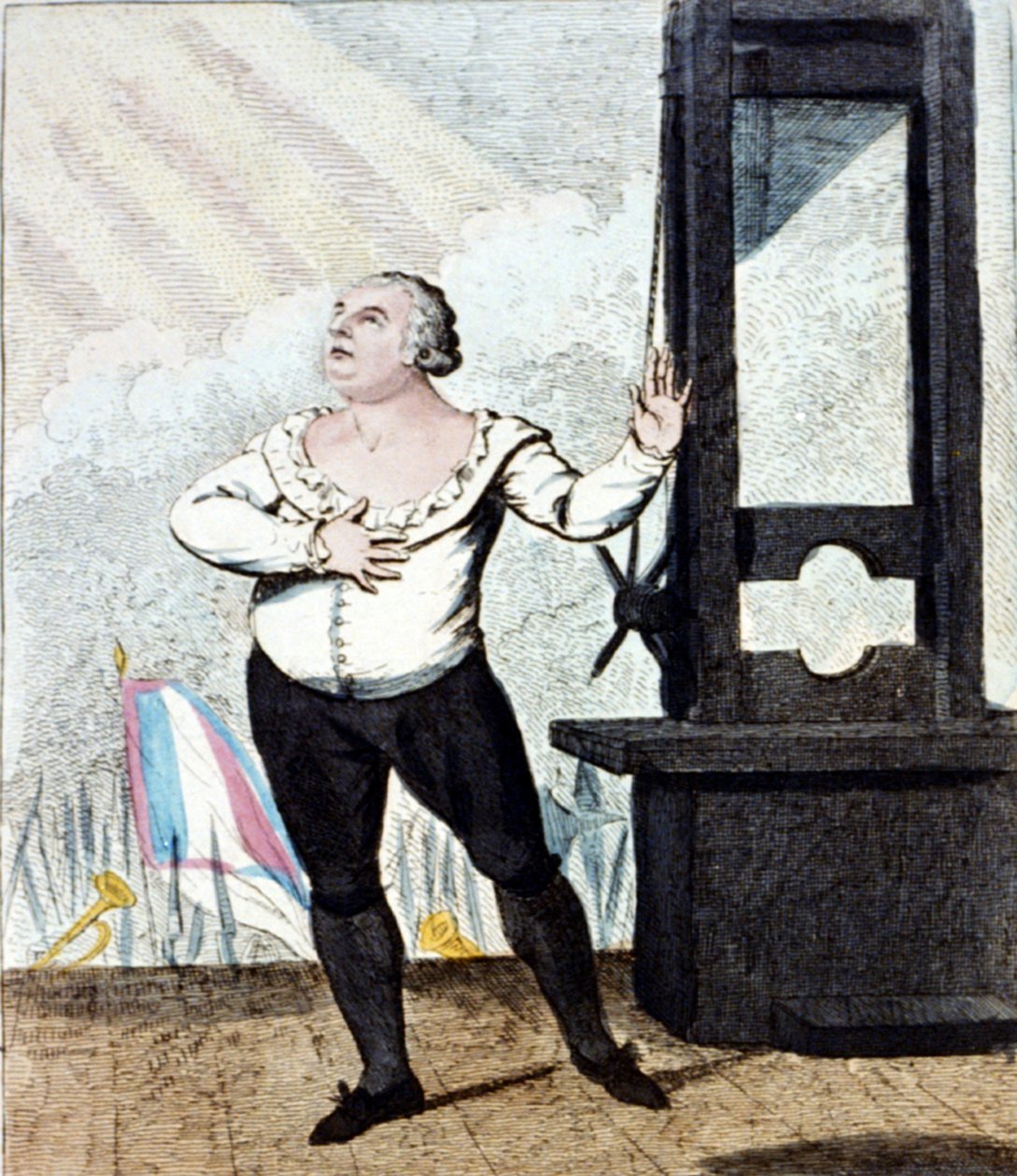 O martírio de Luís XVI , Rei de França de Isaac Cruikshank