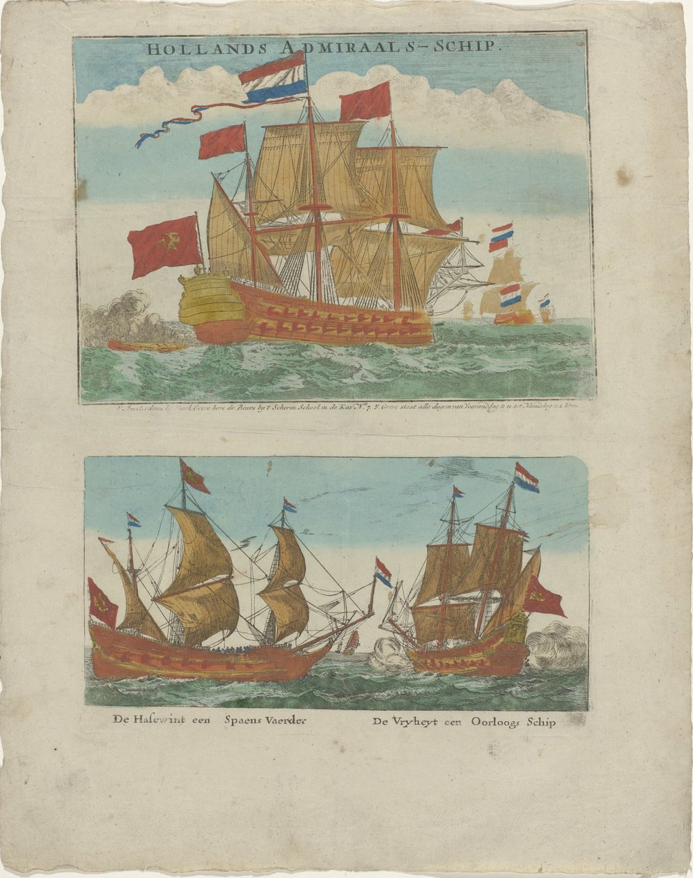 Navio Almirante Holandês (título no objeto) de Isaac Greve