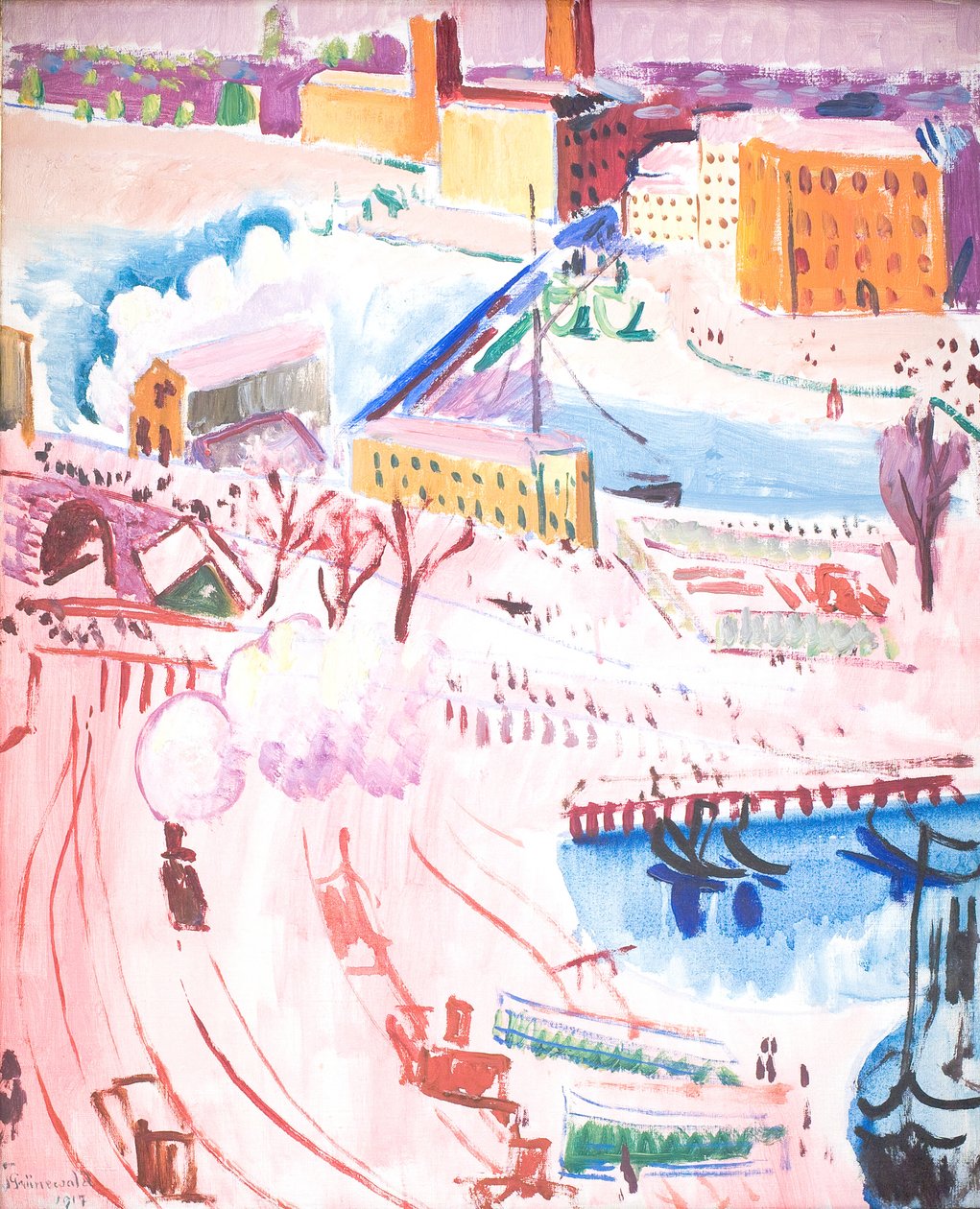 Vista de Estocolmo de Isaac Grünewald